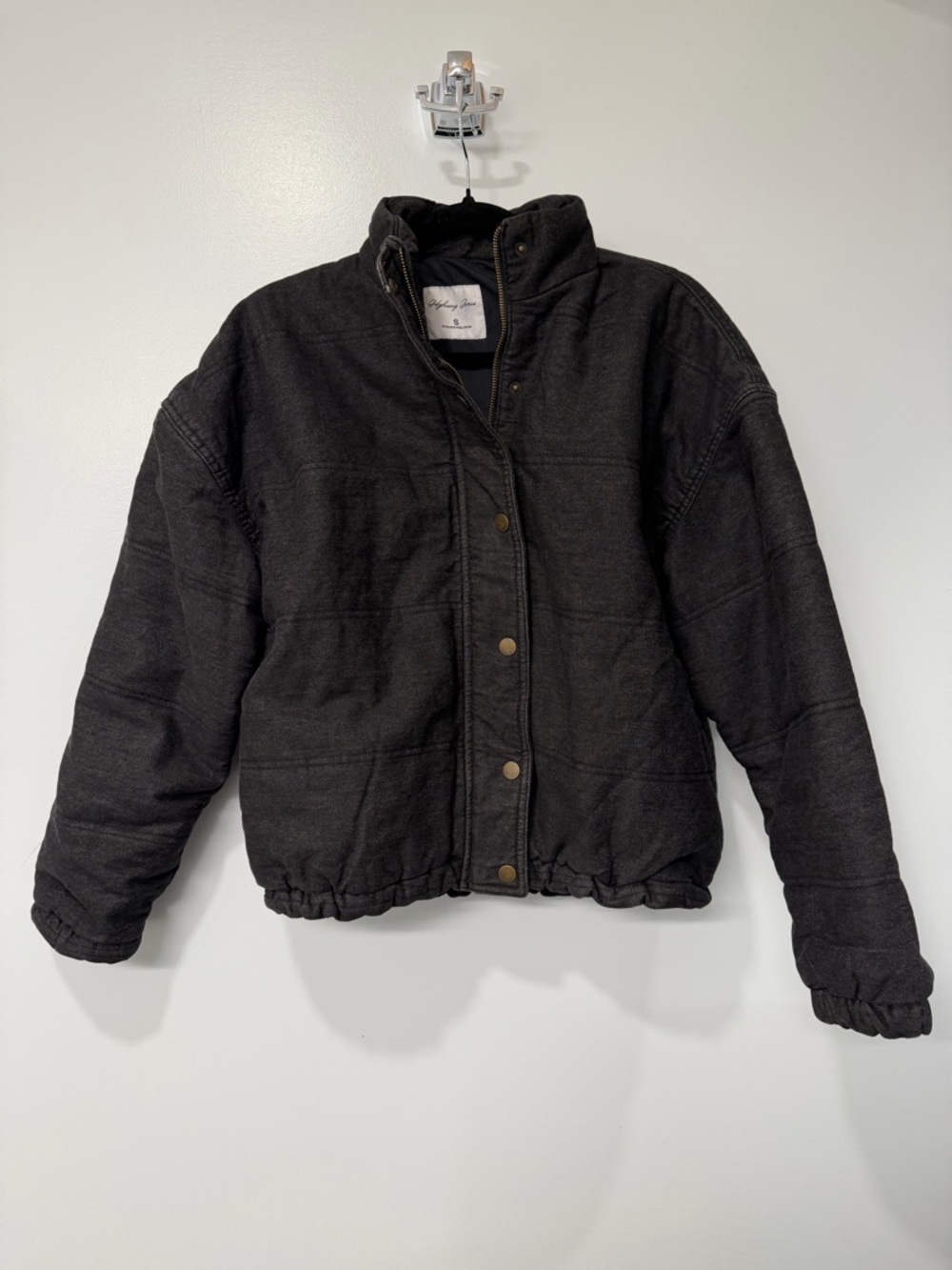 Denim bomber style jacket